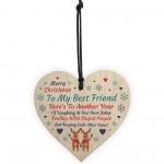Best Friend Christmas Gift Poem Heart Christmas Decoration Gift