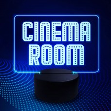 Novelty CINEMA Room Sign NEON Sign Movie Room Plaque Home