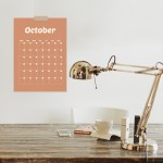 Full Year Montly Wall Planner A3 Calendar Wall Planner Undated