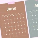 Full Year Montly Wall Planner A3 Calendar Wall Planner Undated