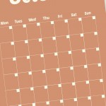 Full Year Montly Wall Planner A3 Calendar Wall Planner Undated