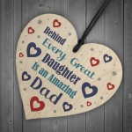 Funny Daddy Daughter Gift Wood Heart Daughter Gift From Dad