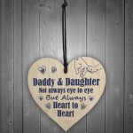 Daddy And Daughter Wooden Heart Gifts For Birthday Christmas 