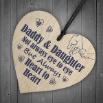 Daddy And Daughter Wooden Heart Gifts For Birthday Christmas 