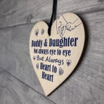 Daddy And Daughter Wooden Heart Gifts For Birthday Christmas 