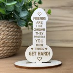 Funny Rude Friendship Plaque Engraved Novelty Birthday Christmas