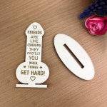 Funny Rude Friendship Plaque Engraved Novelty Birthday Christmas