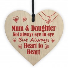 Mum And Daughter Gifts Wooden Heart Mummy Gift For Christmas