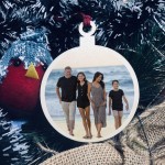 Personalised Custom Photo Wooden Bauble Tree Decoration Family Personalised Custom Photo Wooden Bauble Tree Decoration Family