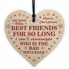 Friendship Best Friend Plaque Gift For Christmas Wooden Heart