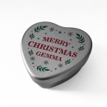 Personalised Merry Christmas Metal Tin Gifts For Daughter Son