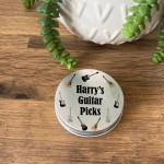 Personalised Guitar Plectrum Picks Tin Gift For Musician 