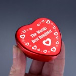 Daughter Gifts From Mum And Dad Red Metal Tin Gift For Christmas