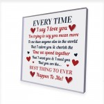 Anniversary Gift For Husband Wife Acrylic Plaque Valentines Gift