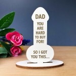 Funny JOKE Dad Gift For Birthday Christmas Engraved Dad Gift