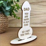 Funny JOKE Dad Gift For Birthday Christmas Engraved Dad Gift