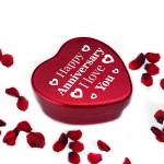 Anniversary Gifts For Him Her Red Metal Sweet Tin Gifts