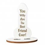 FUNNY Best Friend Gift Engraved Plaque Friendship Christmas