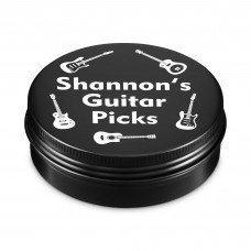 Personalised Guitar Pick Plectrum Storage Tin Birthday Gifts