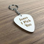 Personalised Guitar Plectrum Pick I PICK YOU Engraved Birthday