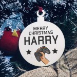 Personalised Gamer Gift Wood Bauble Son Brother Gift Gaming Sign