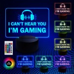 Funny Gaming Gamer Neon LED Light Up Plaque For Games Room