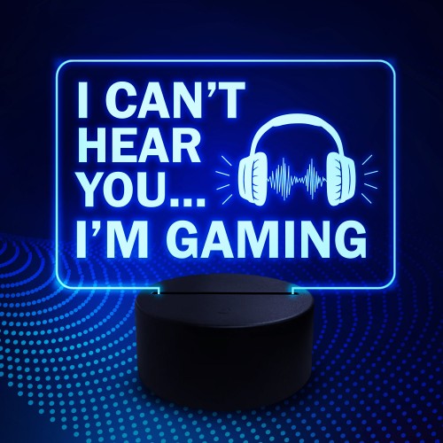 Gaming Night Light LED Light Up Neon Plaque For Gamer