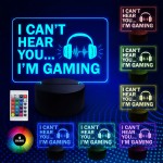 Gaming Night Light LED Light Up Neon Plaque For Gamer