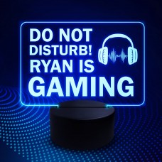 PERSONALISED Gaming Do Not Disturb Neon Sign For Boys Bedroom