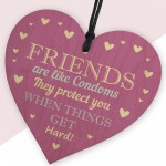Funny Rude Friendship Sign Joke Birthday Christmas Gift