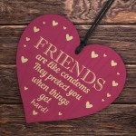 FUNNY HILARIOUS FRIENDSHIP SIGN Thank You Gift For Best Friend