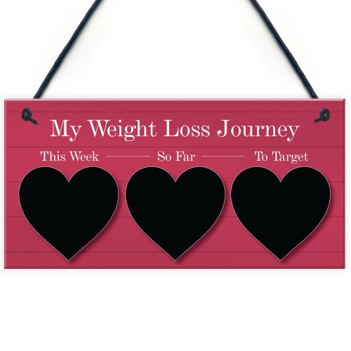 My Weight Loss Journey Tracker Hanging Wall Sign Gift For Her
