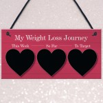 My Weight Loss Journey Tracker Hanging Wall Sign Gift For Her