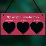 My Weight Loss Journey Tracker Hanging Wall Sign Gift For Her