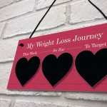 My Weight Loss Journey Tracker Hanging Wall Sign Gift For Her