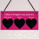 PERSONALISED My Weight Loss Journey Tracker Plaque Dieting 