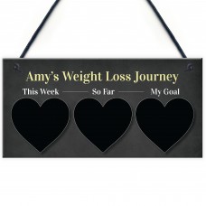 Weight Loss Tracker PERSONALISED Sign Track Your Journey Gift