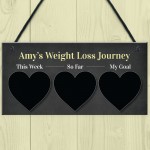 Weight Loss Tracker PERSONALISED Sign Track Your Journey Gift