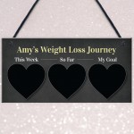 Weight Loss Tracker PERSONALISED Sign Track Your Journey Gift