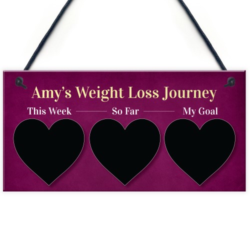 Weight Loss Tracker Hanging Sign Motivational Gift For Women