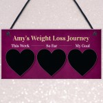 Weight Loss Tracker Hanging Sign Motivational Gift For Women