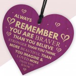 Always Remember Loved More Than You Know Wooden Heart