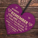 Always Remember Loved More Than You Know Wooden Heart