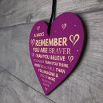 Always Remember Loved More Than You Know Wooden Heart