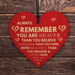 Handmade Wooden Heart Always Remember Loved More Than You Know