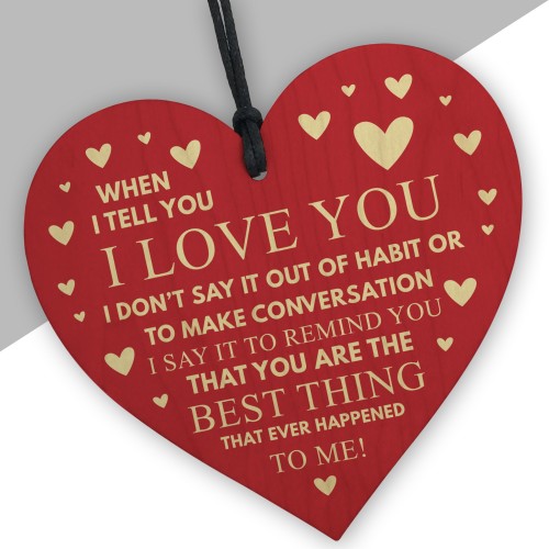I Love You Plaque Gifts For Her Husband Wife Gift For Women Men
