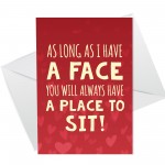 FUNNY Joke Valentines Day Card For Girlfriend Wife Humour