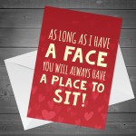 FUNNY Joke Valentines Day Card For Girlfriend Wife Humour