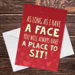 FUNNY Joke Valentines Day Card For Girlfriend Wife Humour