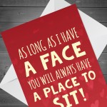 FUNNY Joke Valentines Day Card For Girlfriend Wife Humour